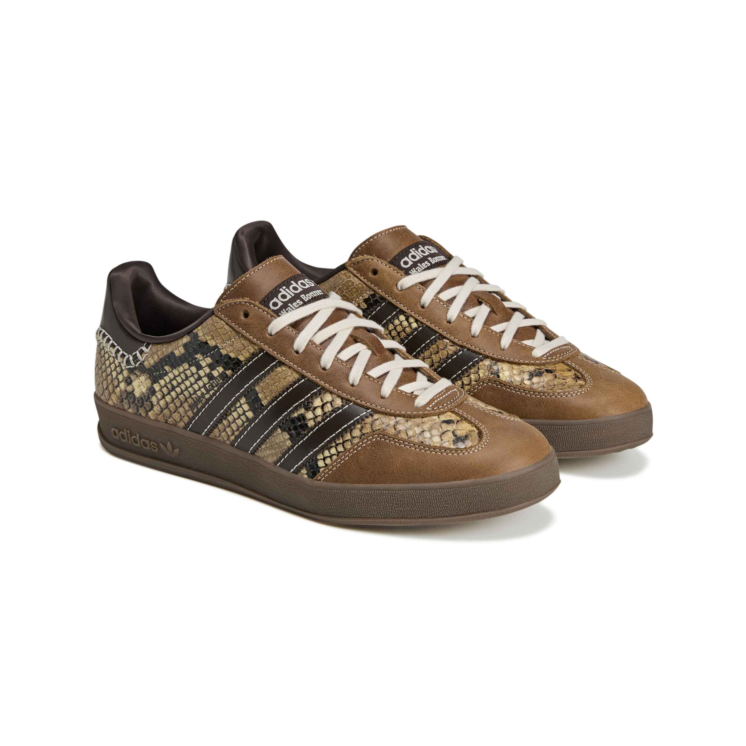 adidas WB Gazelle Snake Mens Shoes Color: Super Color/Dark Brown/Cloud White Style: KK3641 - Image 5