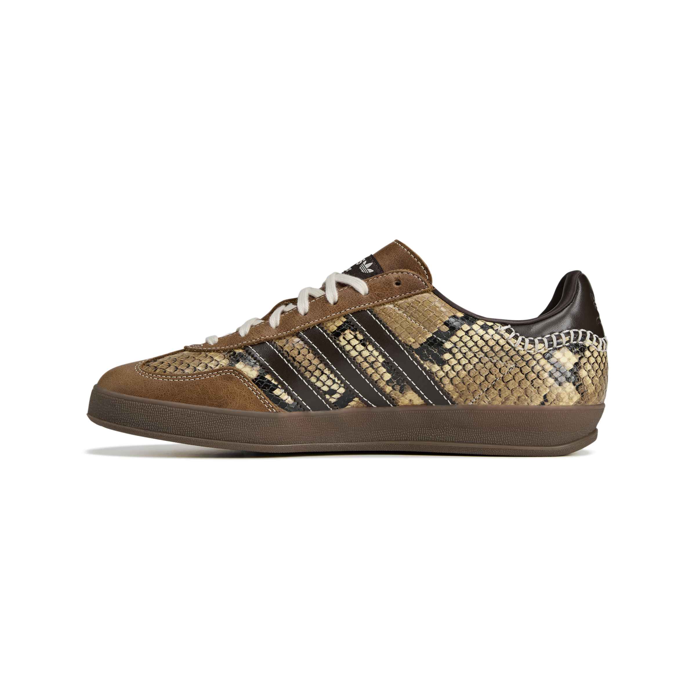 adidas WB Gazelle Snake Mens Shoes Color: Super Color/Dark Brown/Cloud White Style: KK3641 - Image 8