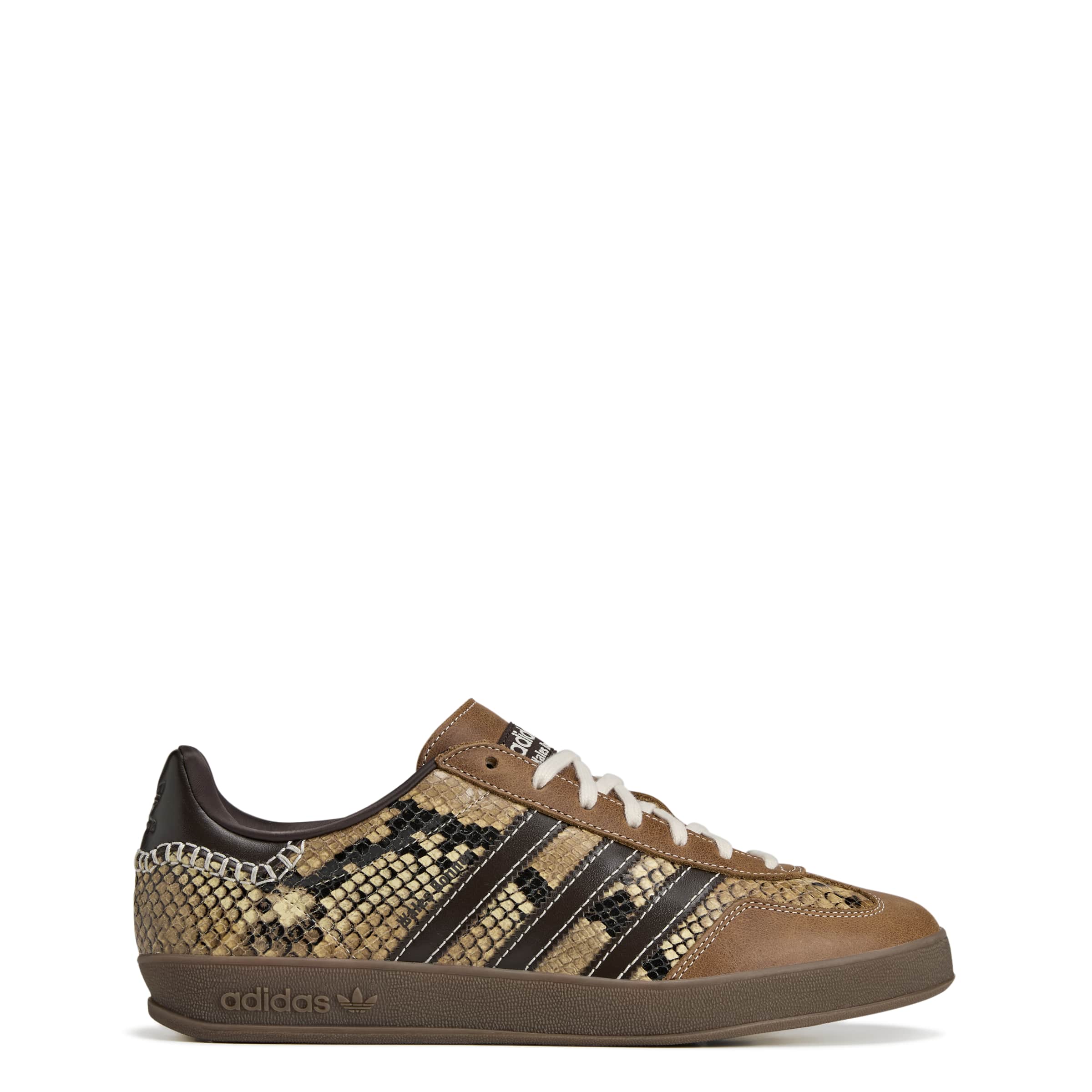 adidas WB Gazelle Snake Mens Shoes Color: Super Color/Dark Brown/Cloud White Style: KK3641 - Image 9