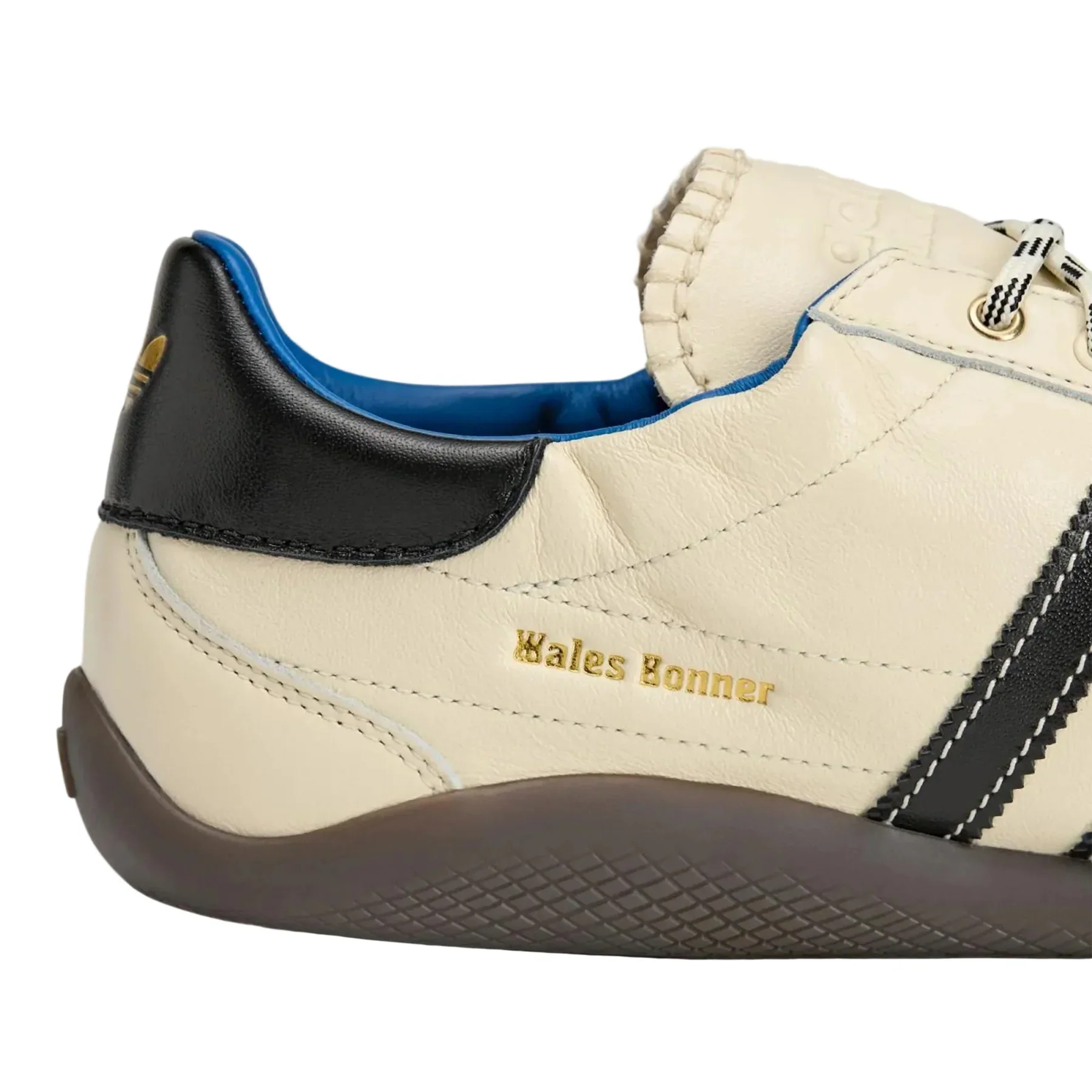adidas WB Karintha OG Mens Shoes Color: Cloud White/Core Black/Lush Blue Style: KK4981 - Image 4