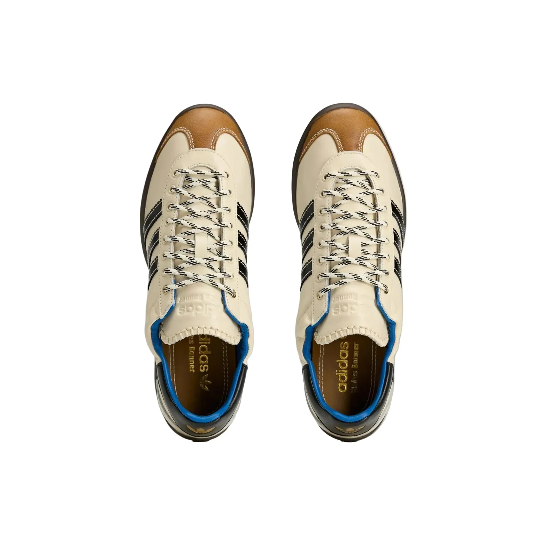 adidas WB Karintha OG Mens Shoes Color: Cloud White/Core Black/Lush Blue Style: KK4981 - Image 6