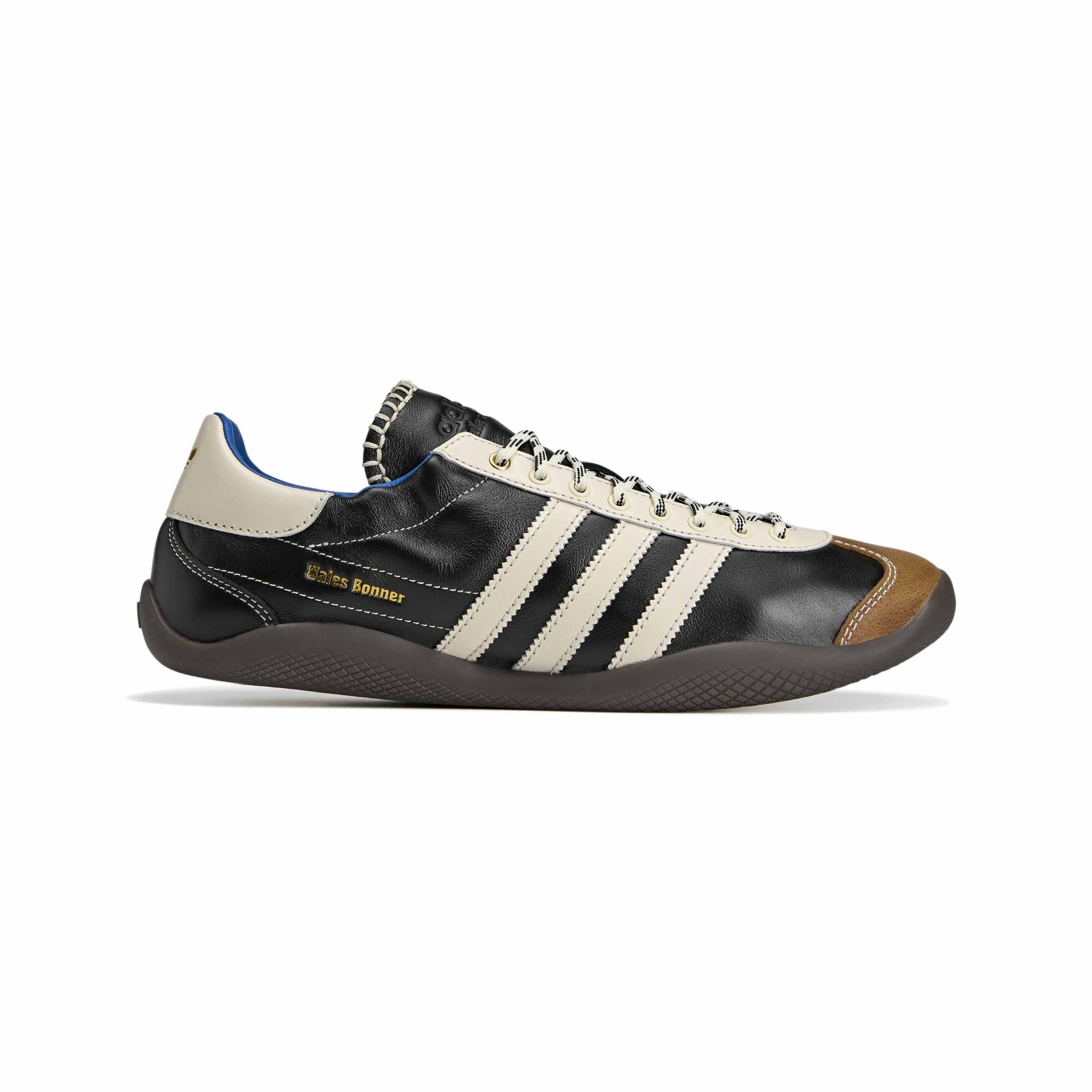 adidas WB Karintha OG Mens Shoes Color: Core Black/Cloud White/Lush Blue Style: KI8476 - Image 2