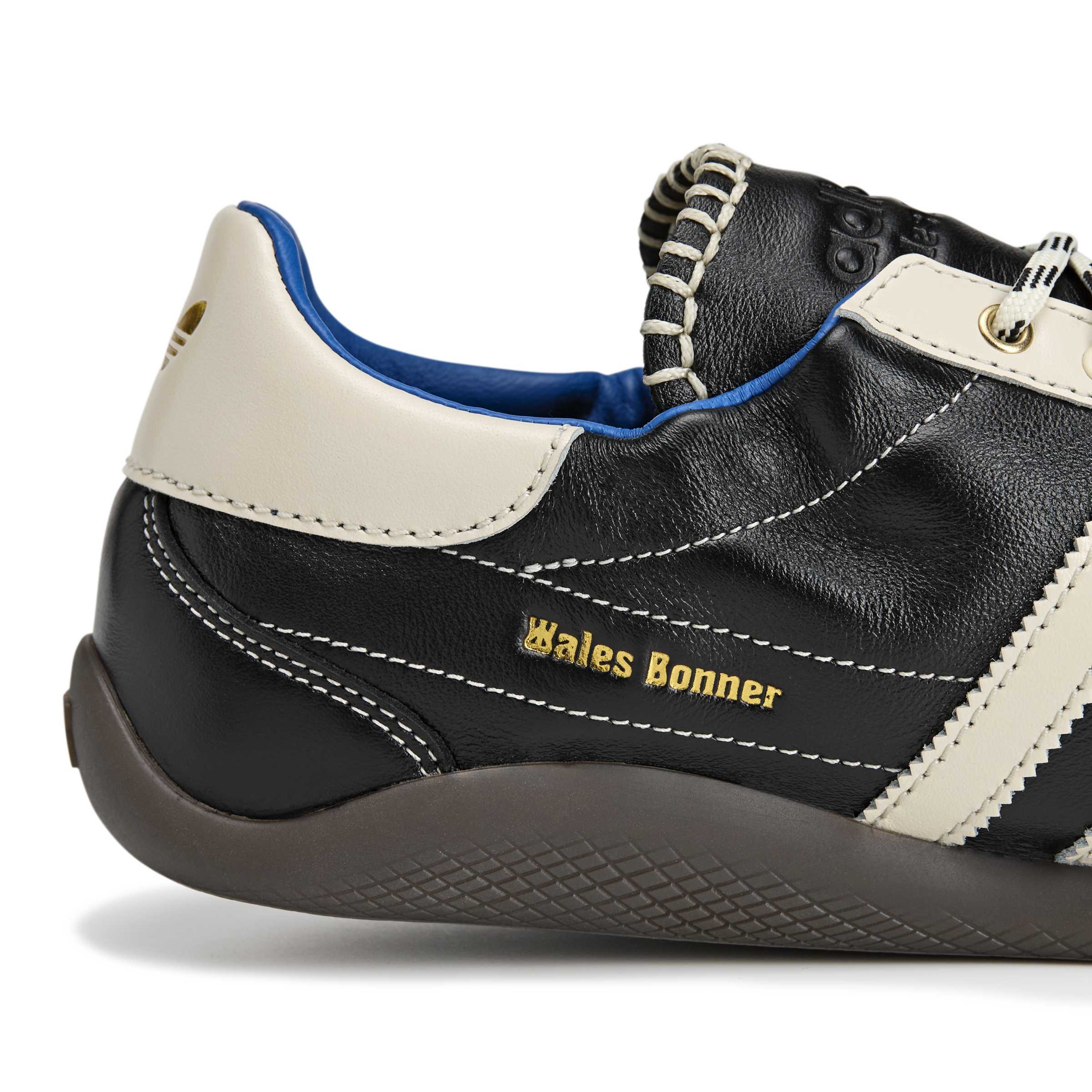 adidas WB Karintha OG Mens Shoes Color: Core Black/Cloud White/Lush Blue Style: KI8476 - Image 4