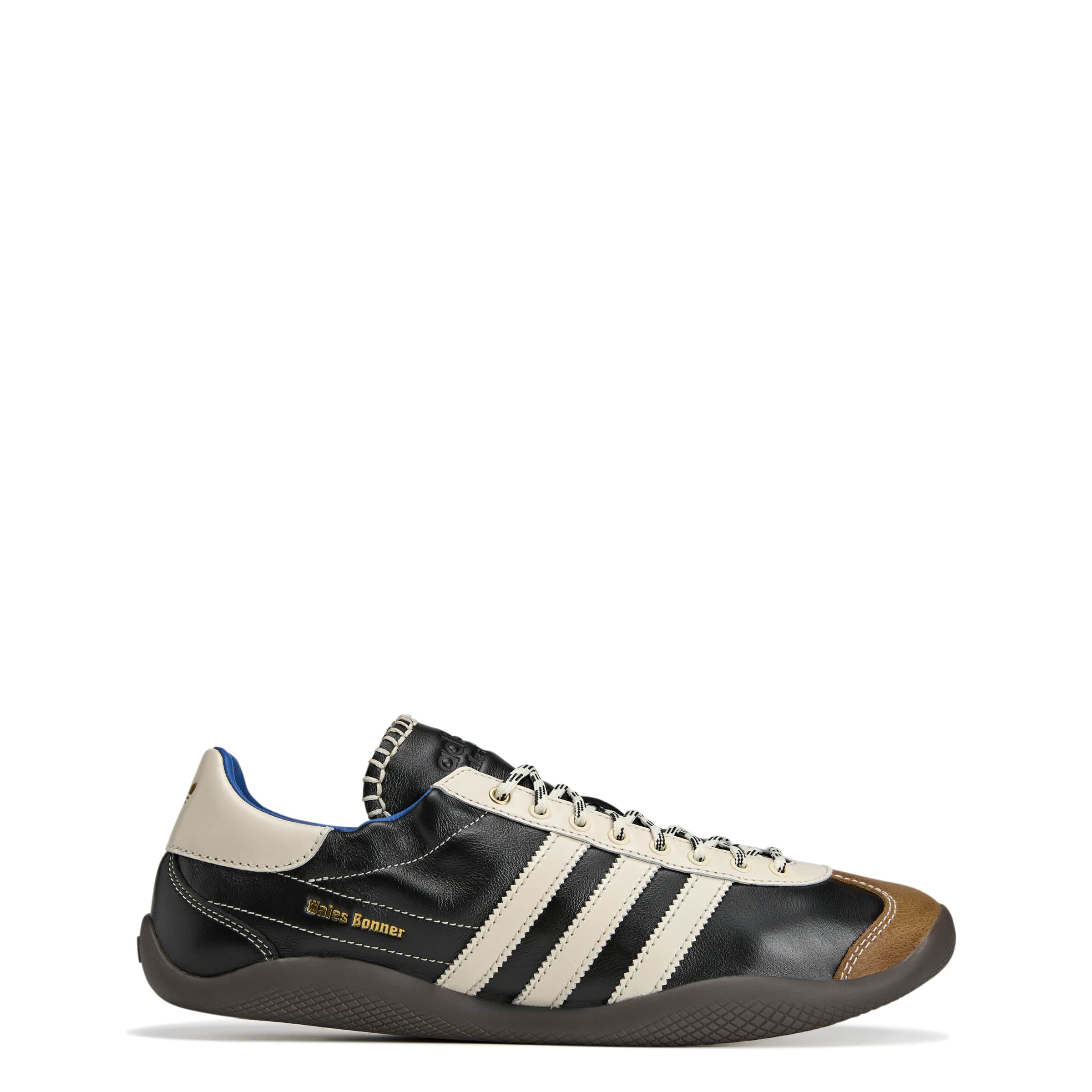adidas WB Karintha OG Mens Shoes Color: Core Black/Cloud White/Lush Blue Style: KI8476 - Image 7